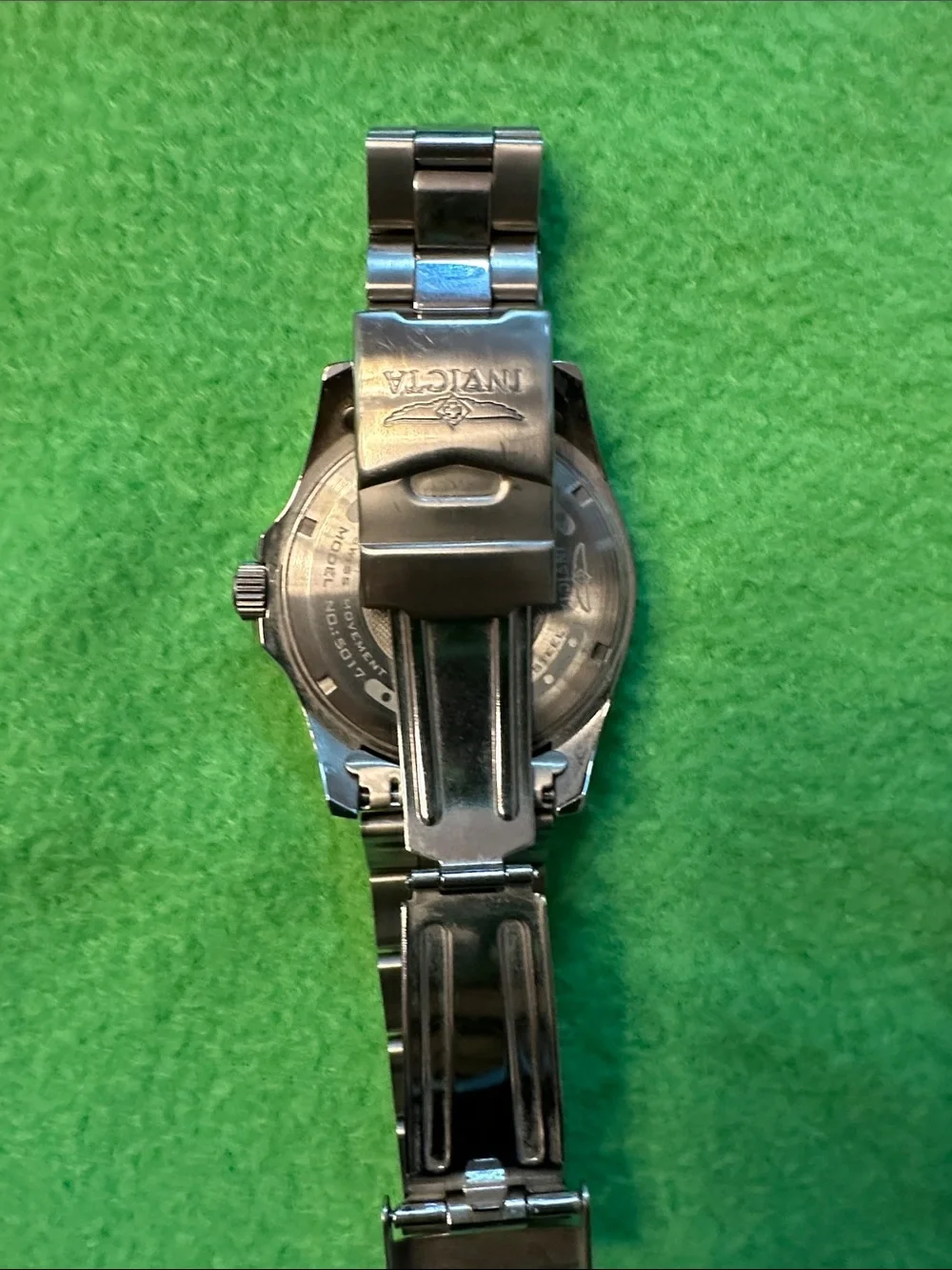 Invicta Men's Stainless Steel Watch with Black Dial